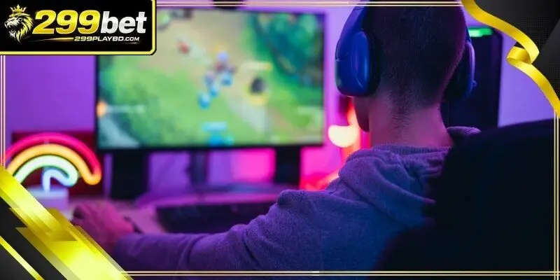 A person balancing a clock and a game controller symbol