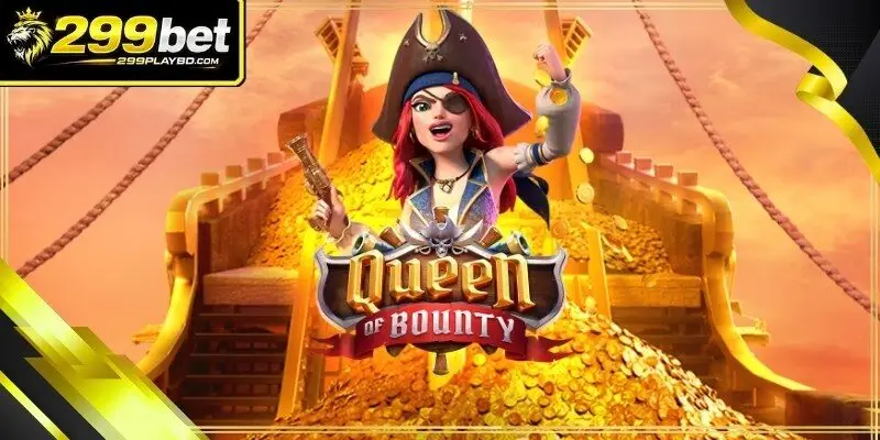 The pirate ship deck filled with glittering gold and jewels