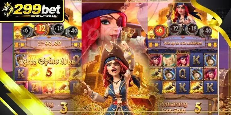  A display showing a huge gold coin win animation
