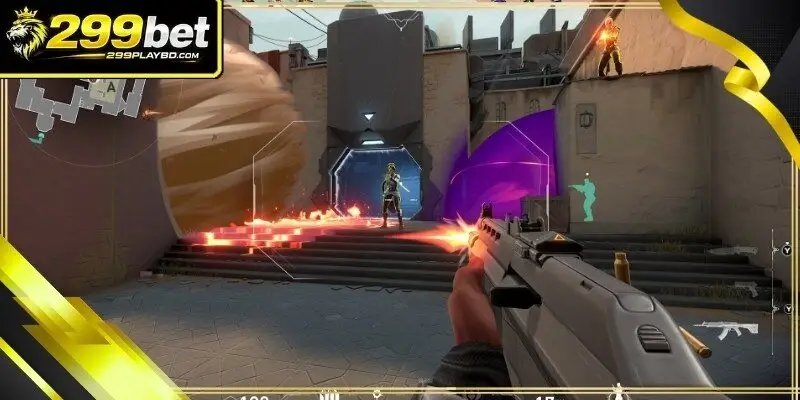 A focused gamer wearing professional noise-canceling headsets