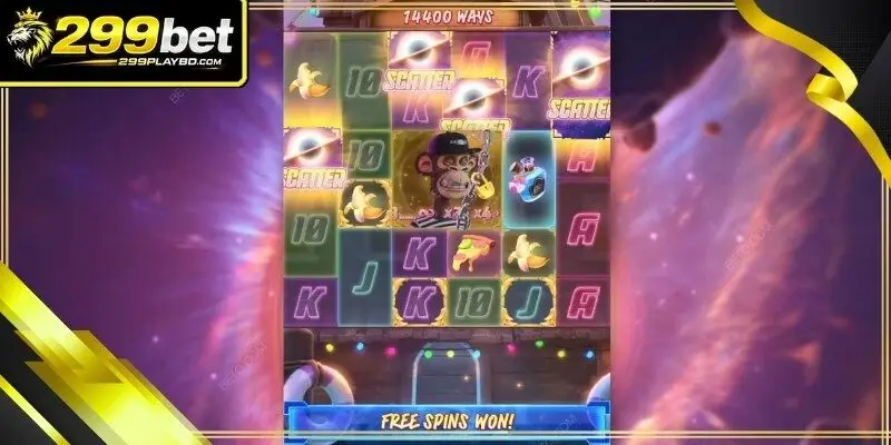 Four glowing scatter symbols aligning to trigger the bonus round